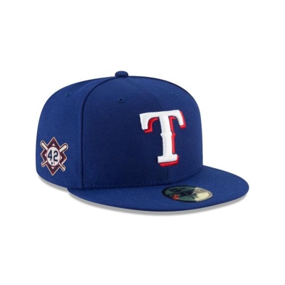 Texas Rangers Gorra | New Era MLB Jackie Robinson Day 59fifty Fitted Cap Mexico - Azules
